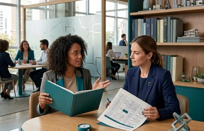 A tela sensível ao toque do escritório da empresa gerente de empresária está apontando a tecnologia digital de escolha de lápis de dedo